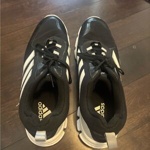 Adidas Black and White Athletic Shoes
